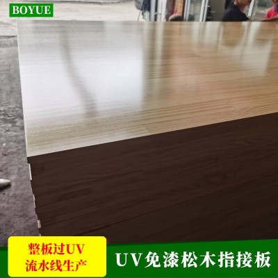 加工定制UV免漆新西兰松木指接板17mm实木板材家用木板厂家用可发图3