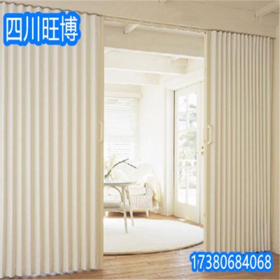 直供PVC折叠门室内推拉门 厨房开放式隔断吊轨简易门阳台伸缩 新图2