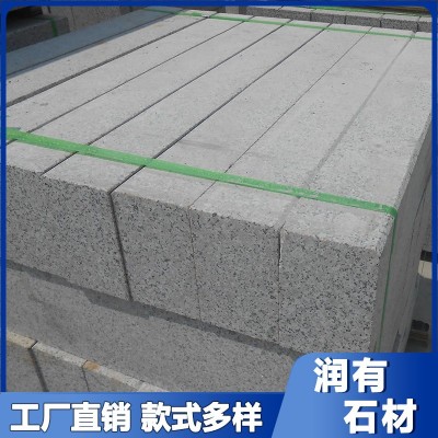 花岗岩五莲灰路侧石 浅灰色路沿石路缘石道路边石一米长马路牙子