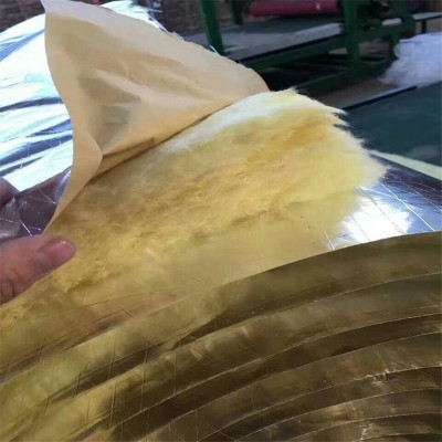 销售铝箔玻璃棉毡 离心玻璃棉卷毡 大棚钢结构玻璃棉毡批发图4