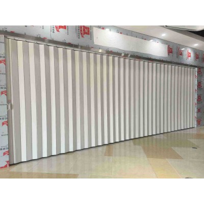 推拉简易折叠门 PVC白色免打孔节约空间吊轨门图3