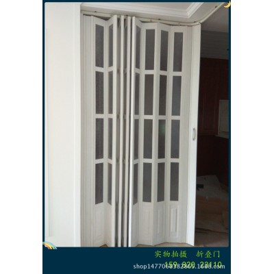 PVC折叠门透明商场商铺百叶推拉门阳台隐形门开放式移动门百变门图3