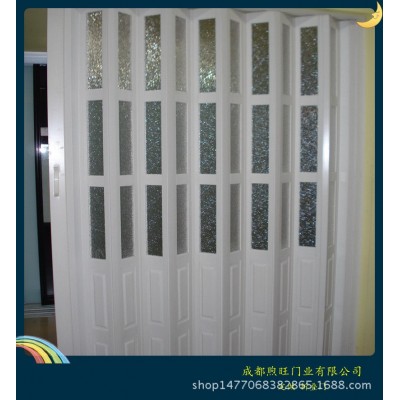 洗车房折叠门水防尘透明推拉门汽车美容工位隔断隐形简易图2