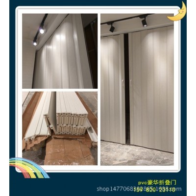 洗车房折叠门水防尘透明推拉门汽车美容工位隔断隐形简易