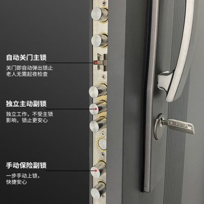 甲级防盗门简约家装入户门甲级入户门轻奢防盗门钢质入户门安全门图4