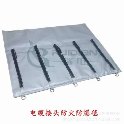 现货批发防爆毯电缆包裹电缆接头防火毯电缆耐火包覆片防火材料图2