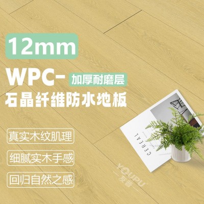 品牌友普wpc木地板12毫米ABA家用SPC石塑地板防水防潮 掌柜推荐图3