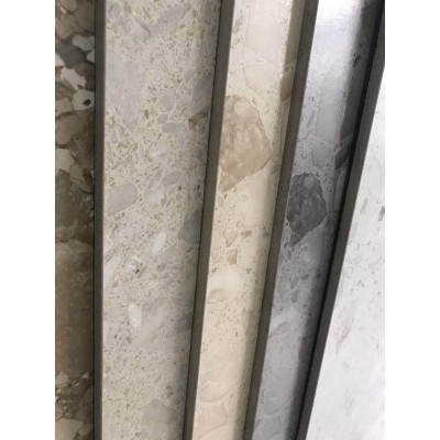 复古大颗粒通体水磨石瓷砖600x1200mm客厅地砖北欧背景墙服装店图3