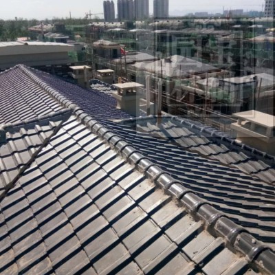 单波瓦 别墅新型屋面防水瓦 新农村建设 屋顶陶土琉璃瓦 美观便宜图5