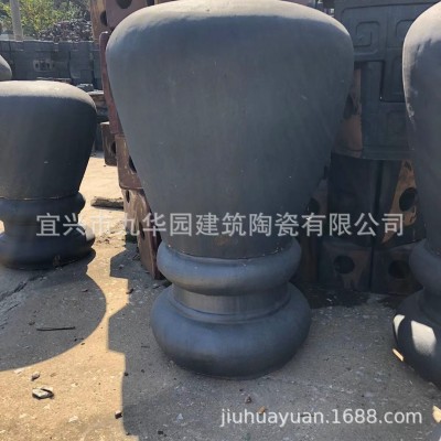古典园林屋顶装饰配件宝顶葫芦宝顶庭院宝顶陶制规格瓦当齐全屋脊图5