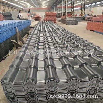 asa合成树脂瓦定 制 四合院仿古小青瓦批发 景区凉亭树脂瓦厂家图2