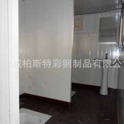 厂家批发彩钢房建筑工地办公室集装箱活动板房 彩钢板房移动厕所图4