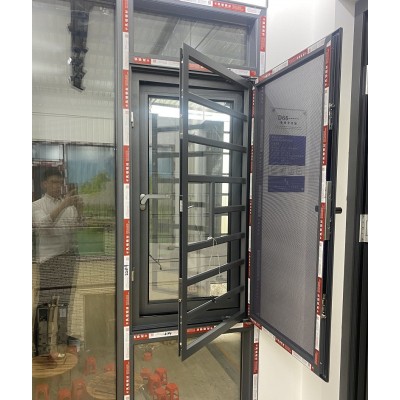 佛山厂家销售凤铝铝材112系列断桥平开窗封阳台平开窗别墅断桥窗图4