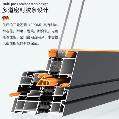 凤铝K112系列2.0厚断桥性能系统窗别墅自建房商品房封阳台平开窗图2