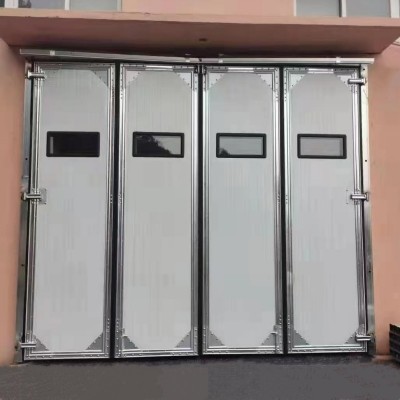 工业门车间仓库厂房工厂大门推拉平移电动提升门折叠门卷帘门图4