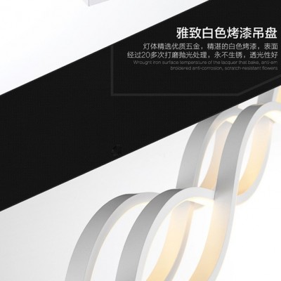 跨境货源餐厅卧室客厅led个性创意时尚餐吊灯饭厅书房温馨吊灯图4