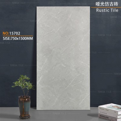 广东佛山瓷砖750x1500哑光微水泥全瓷客餐厅工程地板砖防滑耐磨图2