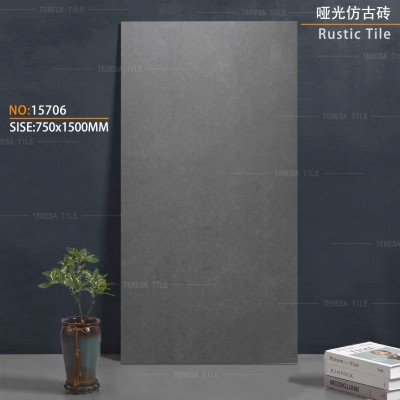 广东佛山瓷砖750x1500哑光微水泥全瓷客餐厅工程地板砖防滑耐磨图3