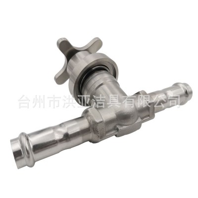 304不锈钢卡压闸阀入墙式暗装水管止水阀DN20图3