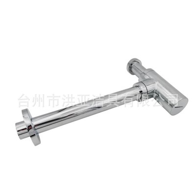 厂家批发11/4铜面盆防臭下水器入墙式排水隔器壶浴室台盆下水管图4