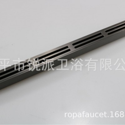厂家直销地漏防臭大排量卫生间浴室淋浴房洗衣机下水枪灰细长款图3
