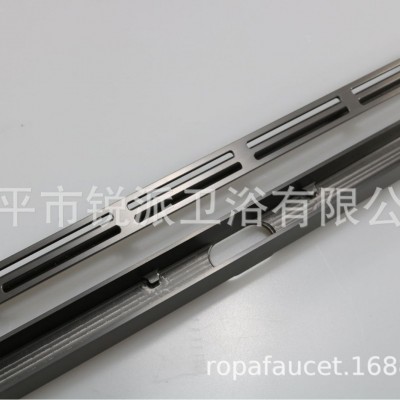 厂家直销地漏防臭大排量卫生间浴室淋浴房洗衣机下水枪灰细长款图2