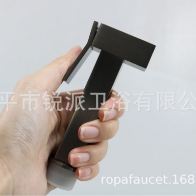 304不锈钢 手喷花洒 马桶喷枪套装 妇洗器喷头 BS03 枪灰方手喷图2