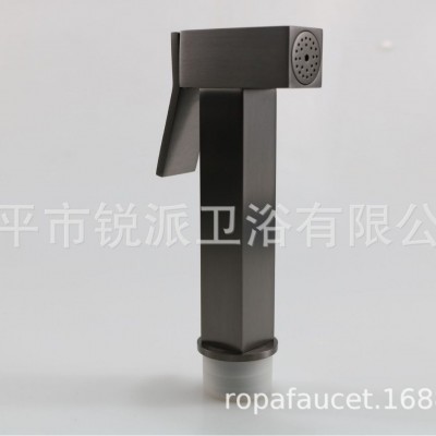 304不锈钢 手喷花洒 马桶喷枪套装 妇洗器喷头 BS03 枪灰方手喷图4