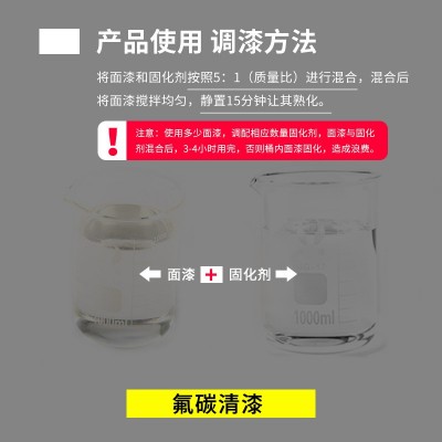 厂家批发氟碳清漆涂料 透明光油户外金属铜钢构水性氟碳清漆涂料图2