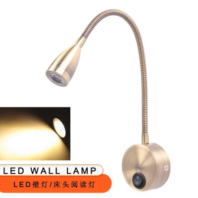 跨境电商热卖欧式LED壁灯 现代简约卧室床头灯背景墙射灯 KLZ029A