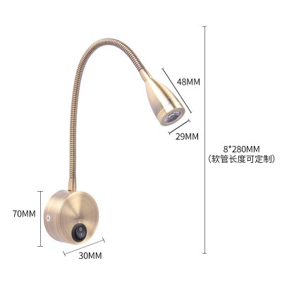 跨境电商热卖欧式LED壁灯 现代简约卧室床头灯背景墙射灯 KLZ029A图2