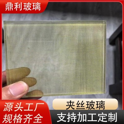 夹丝玻璃批发钢化夹胶夹丝艺术玻璃佛山厂家 装饰隔断推拉门玻璃图1