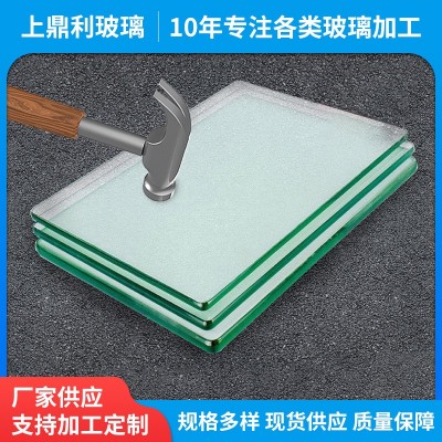 厂家透明钢化玻璃家用家具透明切割玻璃面板加工建筑钢化玻璃图2