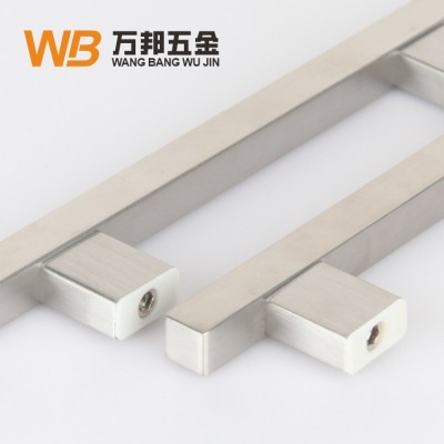 橱柜拉手不锈钢方管方脚拉手橱柜柜门拉手欧式简约明装把手厂家图3
