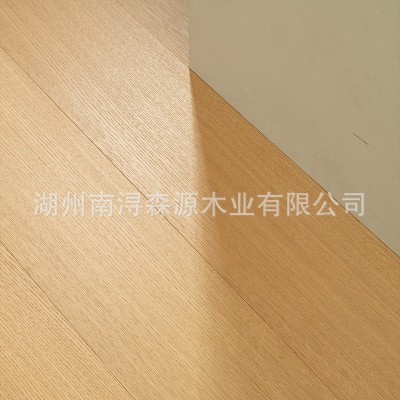 欧橡浅色实木复合三层超长家装地板5G锁扣地热环保批发地板15mm图3