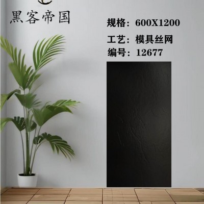 600*1200哑光瓷砖高端奢石深色花纹砖大板别墅客厅商场酒吧地面砖图3