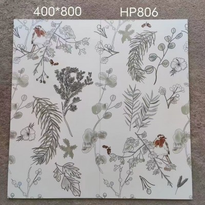 400X800全瓷内墙砖瓷柔光花砖 卫生间背景墙花片400x800 浴室瓷砖图3