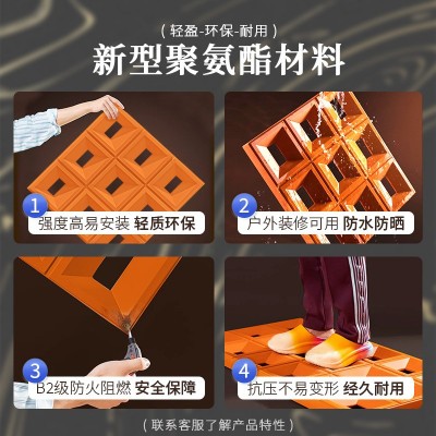 双面pu构件砖水泥空心砖隔断结构砖九宫格轻质构建背景墙文化石图3