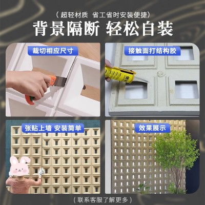 双面pu构件砖水泥空心砖隔断结构砖九宫格轻质构建背景墙文化石图5