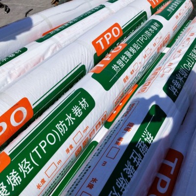 热塑性聚烯烃tpo防水卷材 钢结构桥梁外露内增强型tpo防水卷材图3