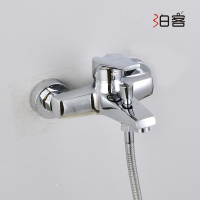 铜名佳三联三联浴缸龙头边开三联式混水龙头暗装花洒淋浴混水阀图5