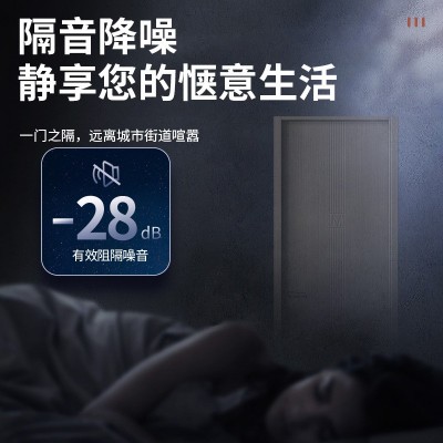 木门卧室门套装实木门家用室内门房间门复合多层免漆门静音图4