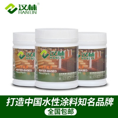 汉林淋涂水性漆木器漆，抗刮水性淋涂家具漆，替代木地板UV淋涂漆图4