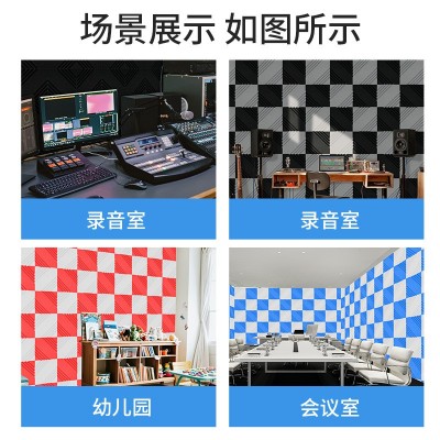 跨境隔音棉家用直播间ktv消音棉室内墙体吸音消音海绵 隔音材料图3