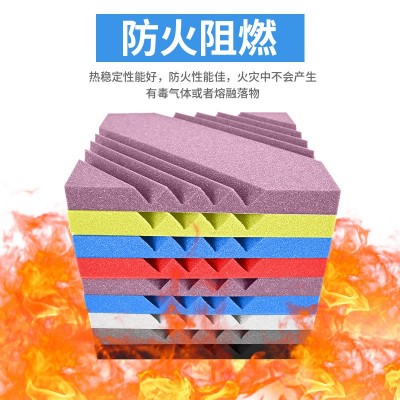 跨境隔音棉家用直播间ktv消音棉室内墙体吸音消音海绵 隔音材料图2
