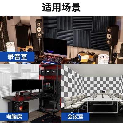 蘑菇头隔音棉卧室家用KTV录音棚海绵消音材料吸音棉隔音棉自粘图2