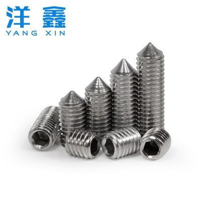 不锈钢螺丝 304尖端紧钉螺丝 机米无头螺丝 顶丝紧定螺钉1.6-M10图2