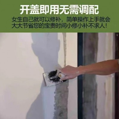 防霉抗碱补墙膏家用墙面白色修补膏防水腻子膏内墙刮白涂料批发图4