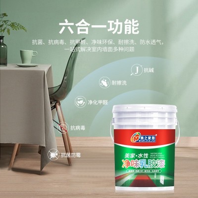 外墙无机涂料别墅室外墙面漆白彩色户外防水防晒外墙乳胶漆图3