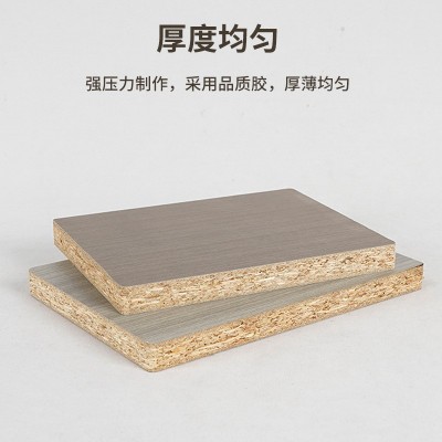 批发同色柜体板颗粒板全屋门墙柜一体多层板家装用木板材杨木材质图3